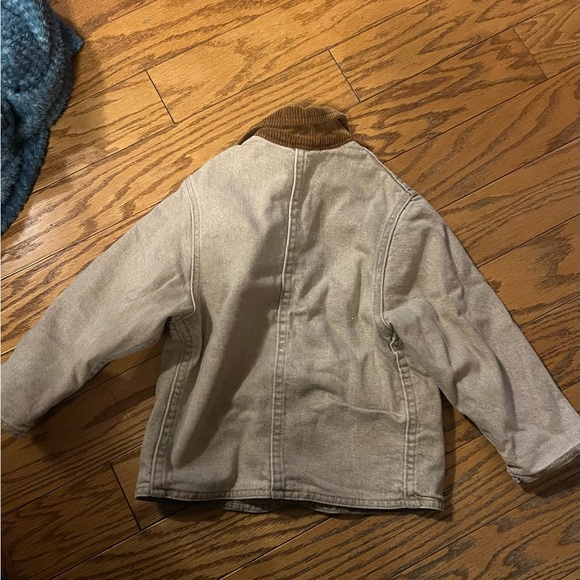 Lee boys 3T Tan Jean Jacket with Brown Collar - Picture 2 of 6